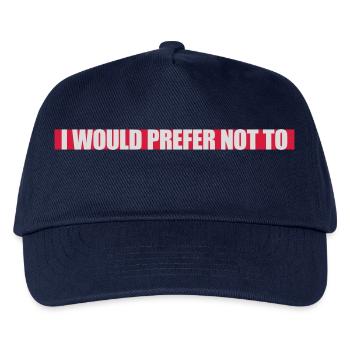 I prefer not to - Kids’ Baseball Cap - navy - Front