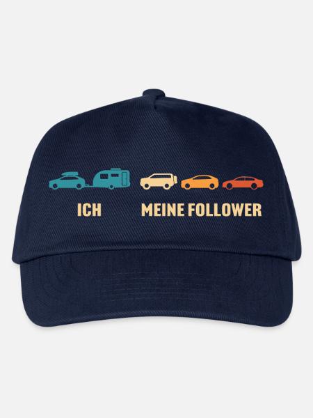 Wohnwagen camping ich meine follower - Kinder Basecap - Navy
