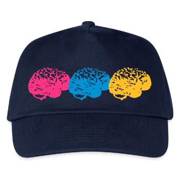 Brains - Kids’ Baseball Cap - navy - Front