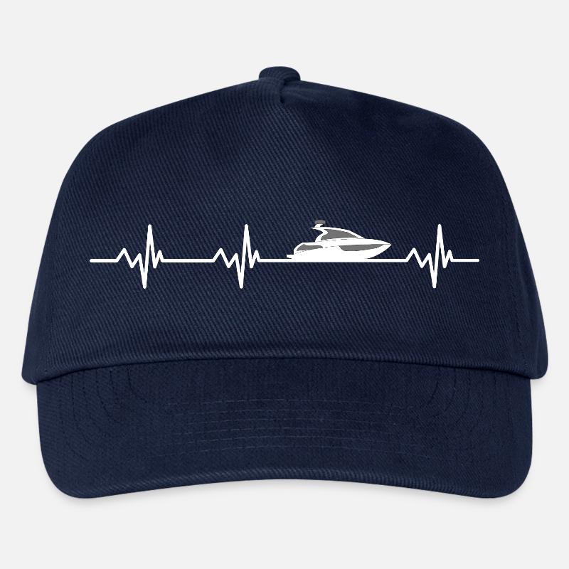 Herzschlag Motorboot - Kinder Basecap - Navy