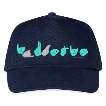 JUSTIN turquoise - Kids’ Baseball Cap - navy - Front