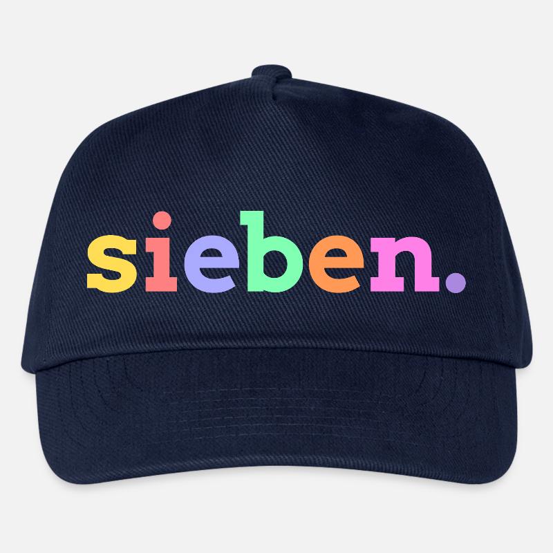 Sieben 7. Geburtstag - Kinder Basecap - Navy