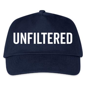 Ungefiltert - Kinder Basecap - Navy - Vorne