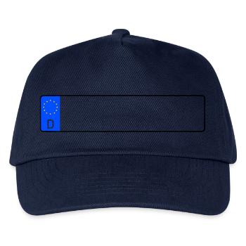 Autokennzeichen - Kinder Basecap - Navy - Vorne