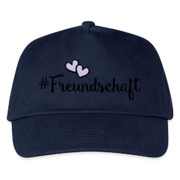 freundschaft herzen - Kinder Basecap - Navy - Vorne