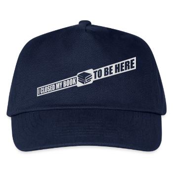 I closed my book - Kids’ Baseball Cap - navy - Front
