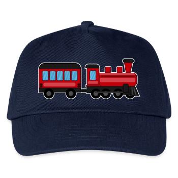 Railway, Train, Steam Locomotive - Kids’ Baseball Cap - navy - Front