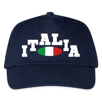 Italia Italian Flagge - Kinder Basecap - Navy - Vorne
