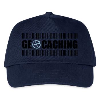 Geocaching Barcode - 2colors - 2O12 - Kinder Basecap - Navy - Vorne