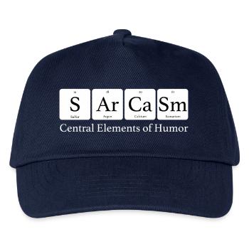 Central elements of Humor - Kids’ Baseball Cap - navy - Front