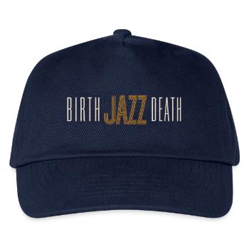 Birth-Jazz-Death Shirt - Kinder Basecap - Navy - Vorne