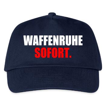 waffenruhe sofort - Kinder Basecap - Navy - Vorne
