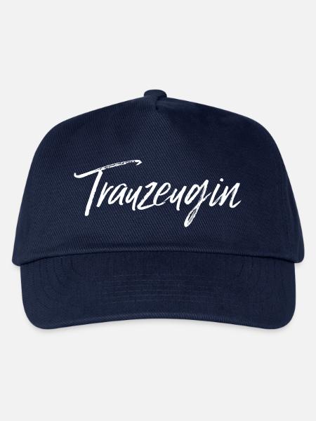 Trauzeugin weiss - Kinder Basecap - Navy