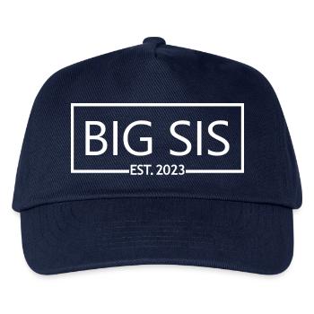 Big Sis Est. 2023 Pregnancy Promoted To Big Sister - Kids’ Baseball Cap - navy - Front