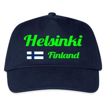 Helsinki Finnland - Stylische Drucke - Kinder Basecap - Navy - Vorne