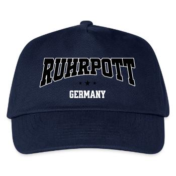 Ruhrpott Industrie Schriftzug Heimat - Kinder Basecap - Navy - Vorne