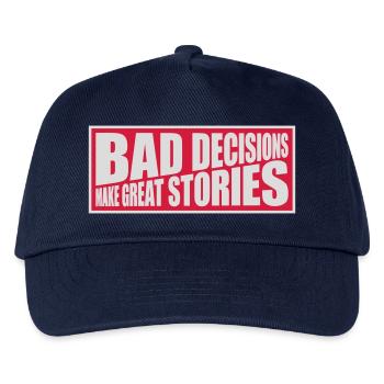 Mauvaises décisions, belles histoires - Casquette de baseball Enfant - marine - Devant
