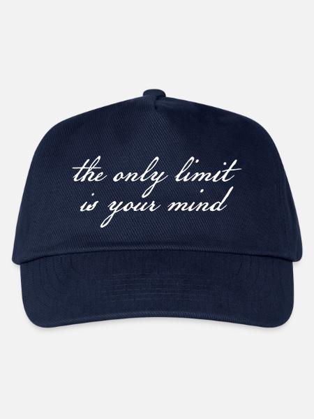 Nur der Kopf bestimmt deine Grenzen - Kinder Basecap - Navy