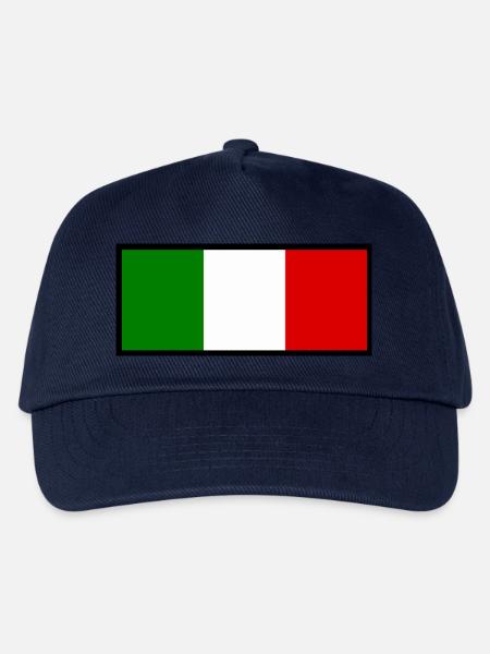 Italien italienische Fahne Flagge Geschenk - Kinder Basecap - Navy