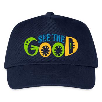 voir la bonne citation - Casquette de baseball Enfant - marine - Devant