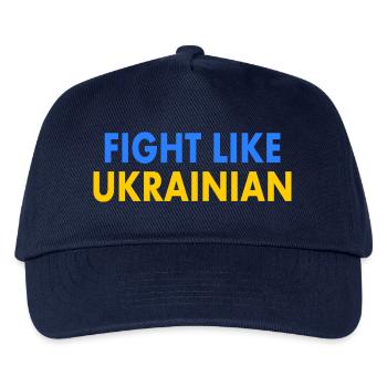 Fight like ukrainian - Kids’ Baseball Cap - navy - Front