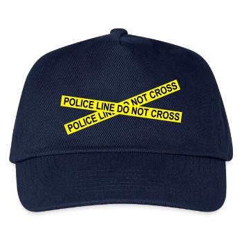 6061912 121806760 policeline - Kids’ Baseball Cap - navy - Front
