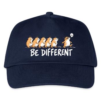 Lemminge Be Different Individualität Statement Hum - Kinder Basecap - Navy - Vorne