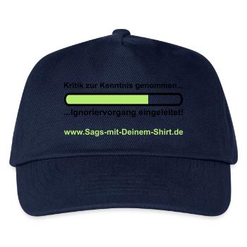 Ignoriervorgang - Promotion - Kinder Basecap - Navy - Vorne