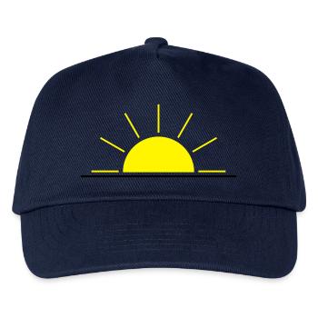 Rising or setting sun - Kids’ Baseball Cap - navy - Front