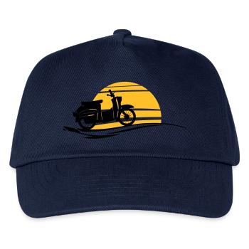 Fahrzeug - Schwalbe Sonne - Kinder Basecap - Navy - Vorne