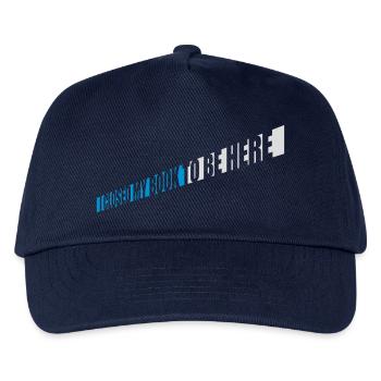 I closed my book - Kids’ Baseball Cap - navy - Front