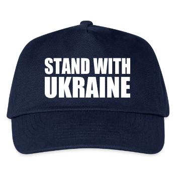 Stand with ukraine - Kids’ Baseball Cap - navy - Front