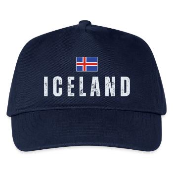 Icelandic Pride, Icelandic flag - Kids’ Baseball Cap - navy - Front