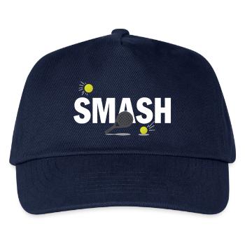 Padel Smash Power Sport Court Look - Kinder Basecap - Navy - Vorne