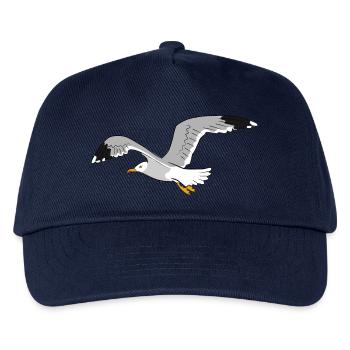 moewe vogel strand - Kinder Basecap - Navy - Vorne