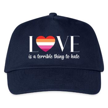 LGBT PrideMonth - Love is a terrible thing to hate - Kids’ Baseball Cap - navy - Front
