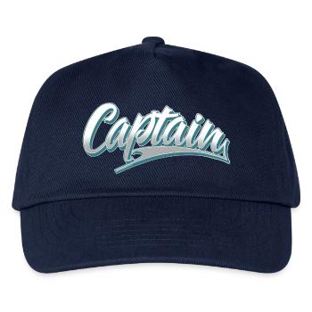 Captain Boat Motorboat Sailing Sailor - Kids’ Baseball Cap - navy - Front