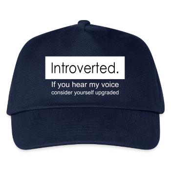 introvertiert - Kinder Basecap - Navy - Vorne