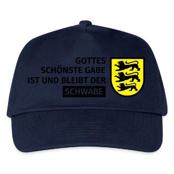 Gottes schönste Gabe ist und bleibt der Schwabe - Kinder Basecap - Navy - Vorne
