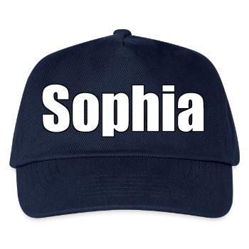 Sophia - (People's Name) - Kids’ Baseball Cap - navy - Front