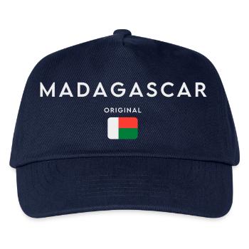 Madagaskar Flagge, madagassischer Stolz - Kinder Basecap - Navy - Vorne