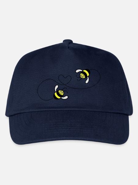 2 Bienchen in love - Kinder Basecap - Navy