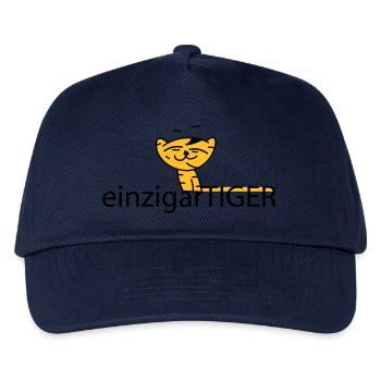 einzigartiger Tiger - Kinder Basecap - Navy - Vorne