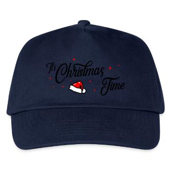 christmas time - Kinder Basecap - Navy - Vorne