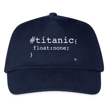 Titanic (blanc) - Casquette de baseball Enfant - marine - Devant