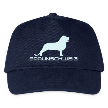 Braunschweig mit Löwe - Kinder Basecap - Navy - Vorne