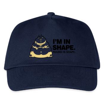 Ich bin gut in Form. Rund ist auch eine Form. - Kinder Basecap - Navy - Vorne