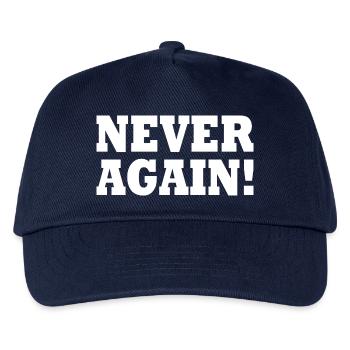 Never again - Kids’ Baseball Cap - navy - Front