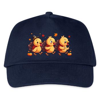Thanksgiving Truthahn Baby - Kinder Basecap - Navy - Vorne