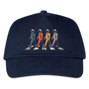 Astronaut Crossing T-Shirt – Space Walk  - Kinder Basecap - Navy - Vorne